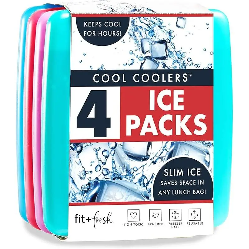 Cooler Shock Reusable Ice Packs, 3 Pack