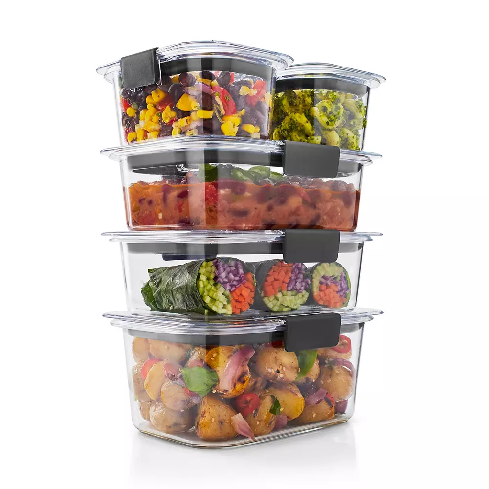 Rubbermaid Brilliance Food Storage Containers, 10 Piece